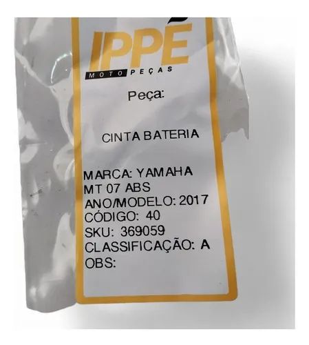 Cinta Bateria Yamaha Mt 07 Abs 2017 - Foto 5