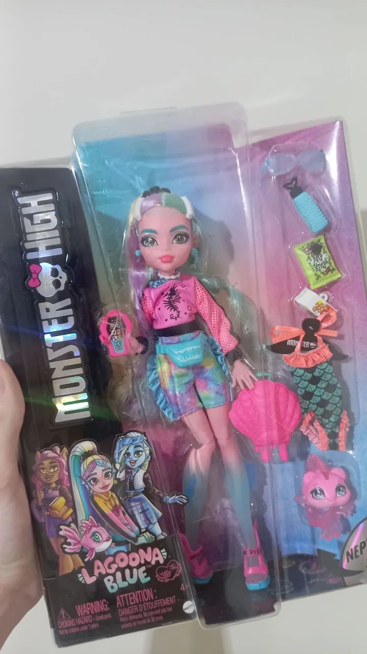 Boneca Lagoona Blue G3 Monster High - Nova e Lacrada