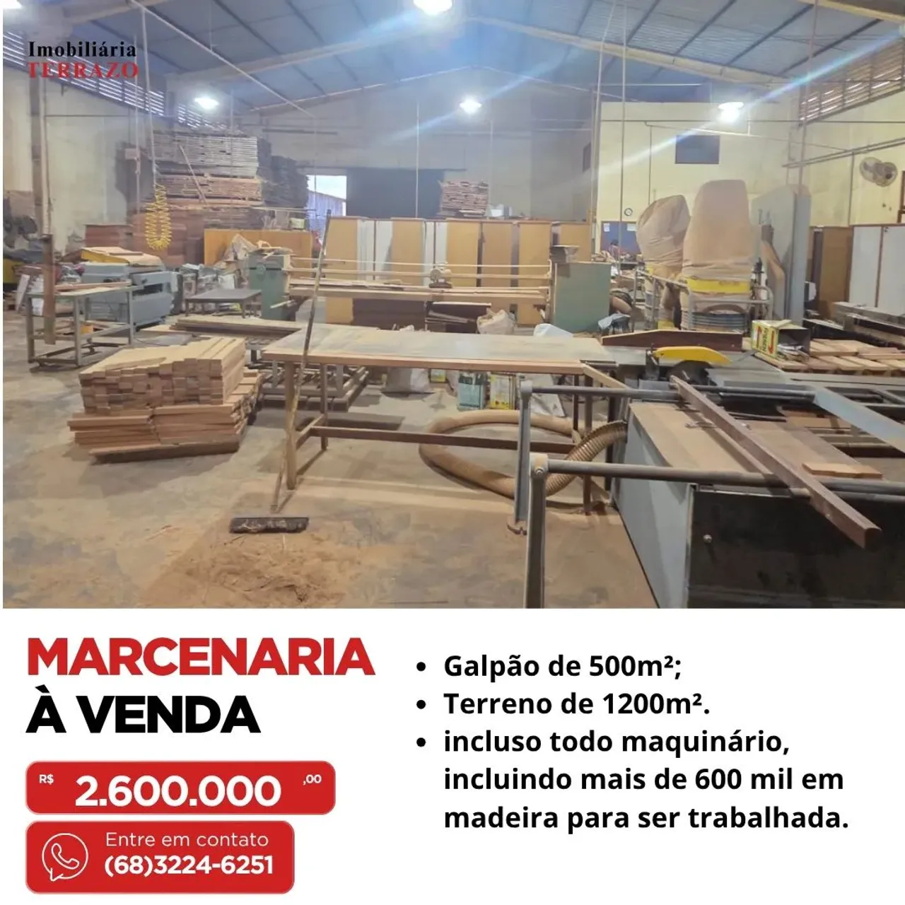 Marcenaria à venda em Distrito Industrial - Rio Branco - AC