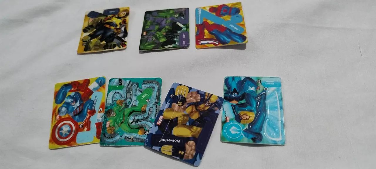 Lote 7 Heróis Marvel Montáveis Raros  - Foto 2
