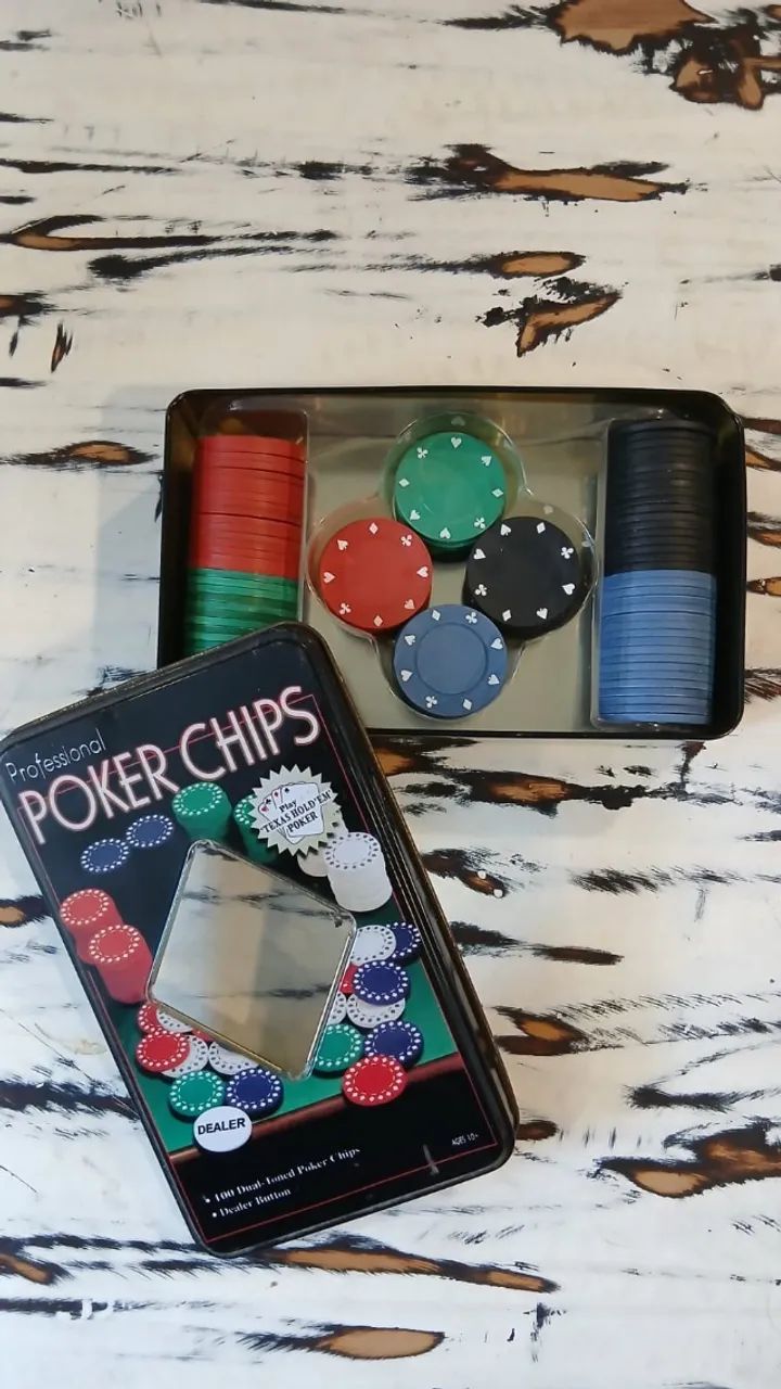 Conjunto de fichas de pôquer