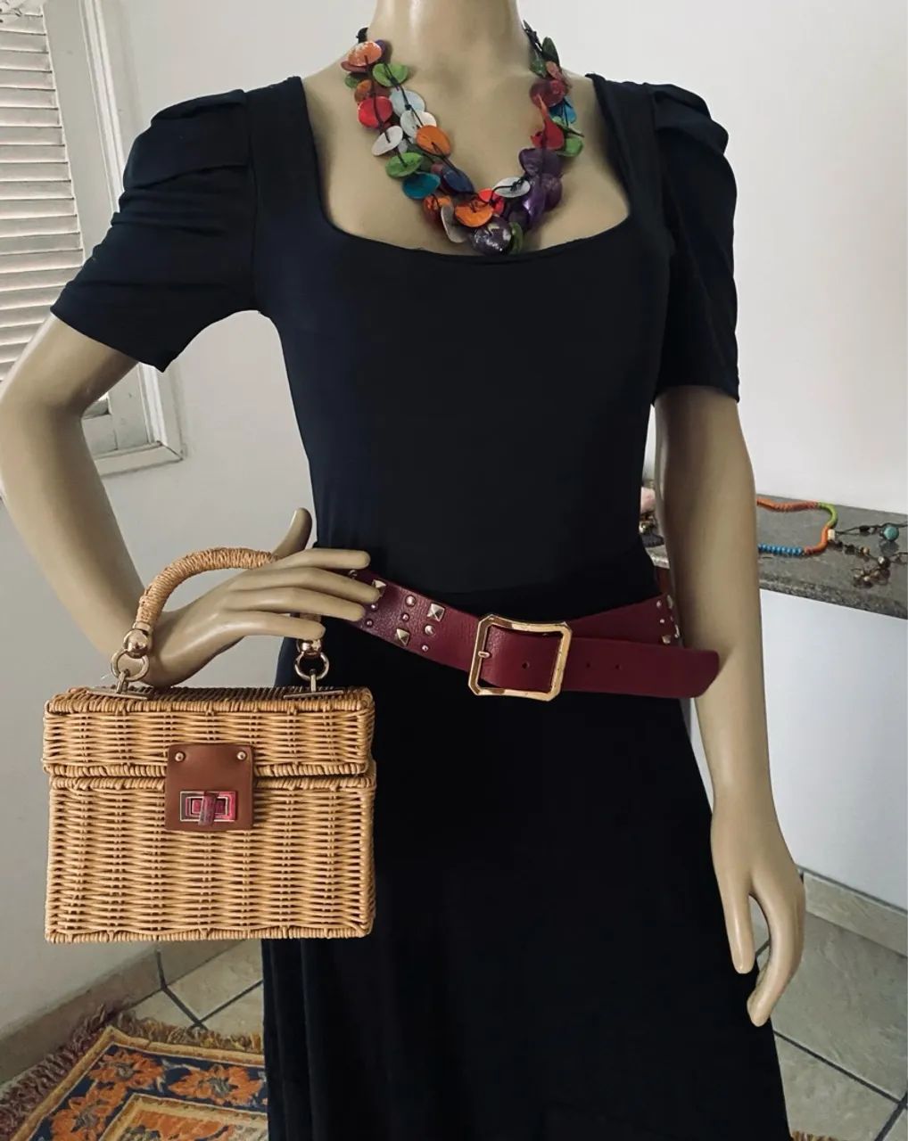 Linda Bolsa de Palha Zara