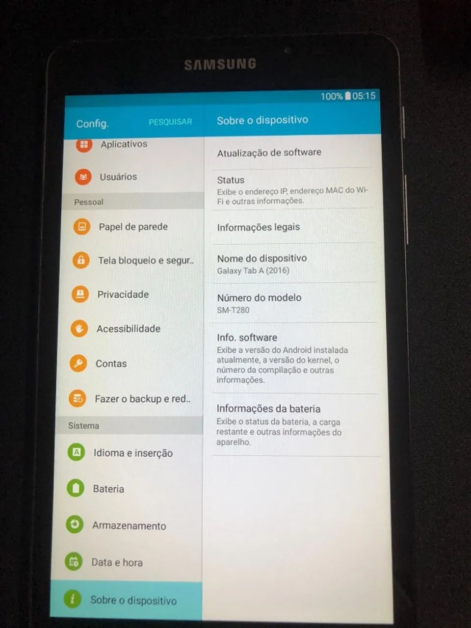 Tablet Samsung Galaxy Tab A 2016 SM-T280 8GB 7" Android 5 MP - Foto 4