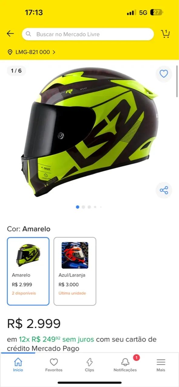 Capacete LS2 Arrow Carbon N : 60