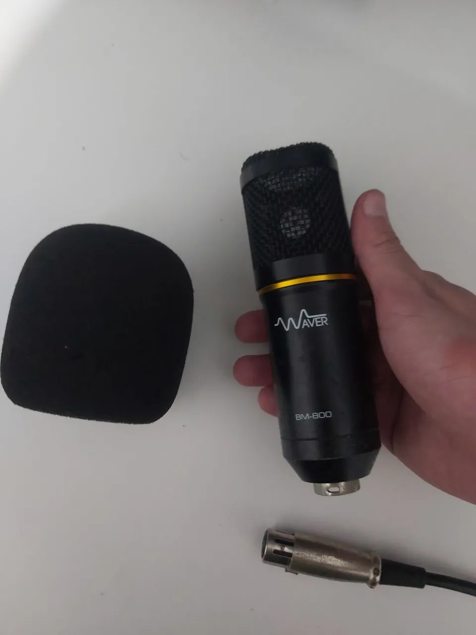 Microfone Condensador BM-800 (Wave), com braço articulado