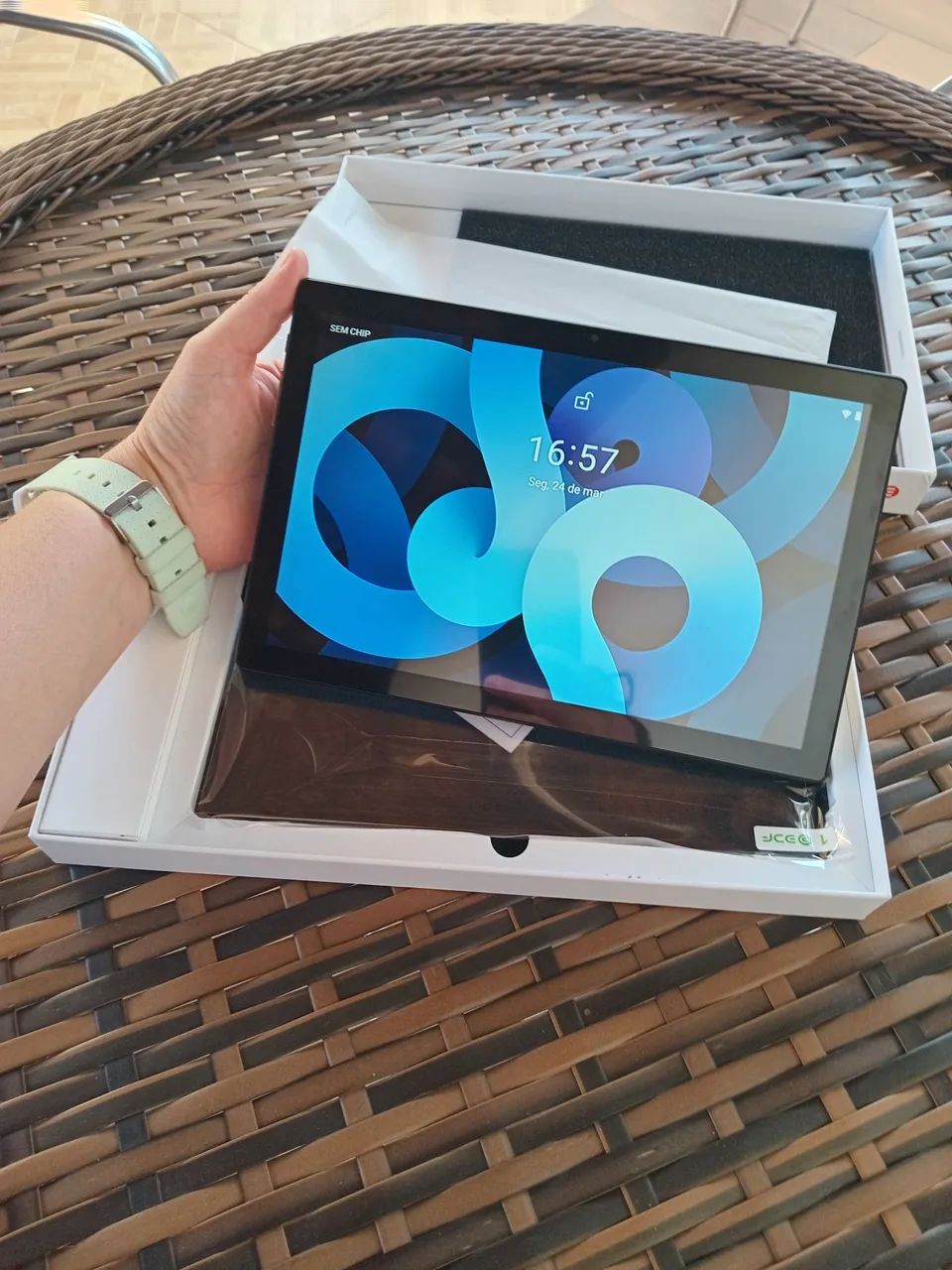 Tablet 10.1 polegadas octa core 4G 64G novo - Foto 2