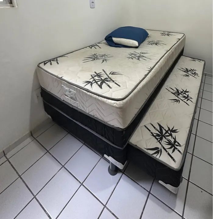 Cama Box de Solteiro com Cama Auxiliar