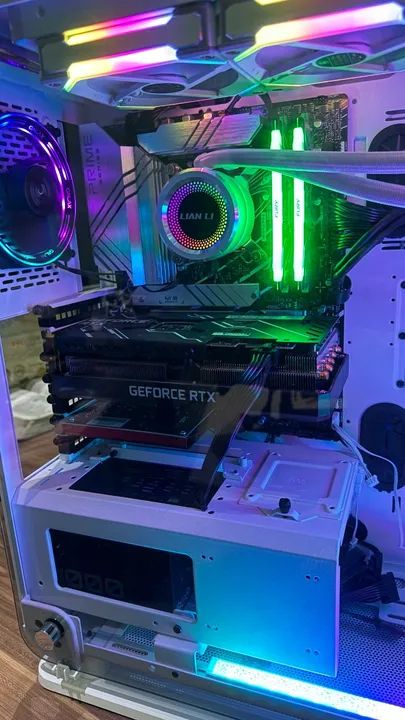 PC Gamer i7 13700k 32gb Ram Water Cooler Lian Li RTX3060 TI NVME 1Tb Thermaltake Mid Tower - Foto 4