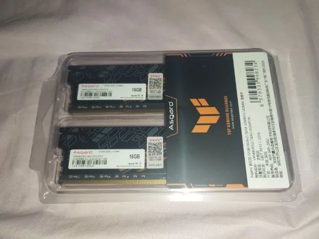 Memória Ram 32GB 3200Mhz 2x16GB Asgard Tuf Lacrada