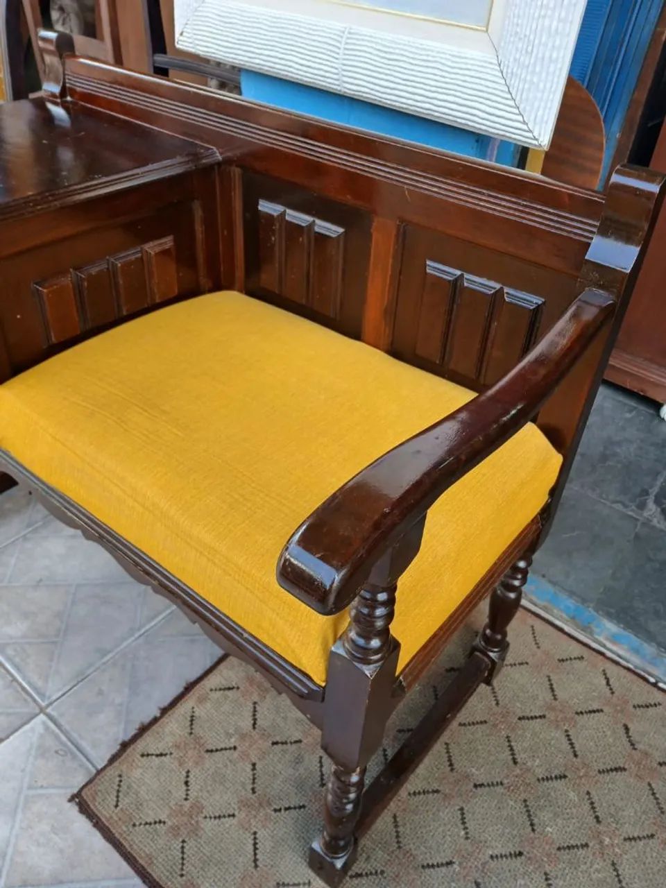 Antiga fofoqueira / mesa de telefone  - Foto 3