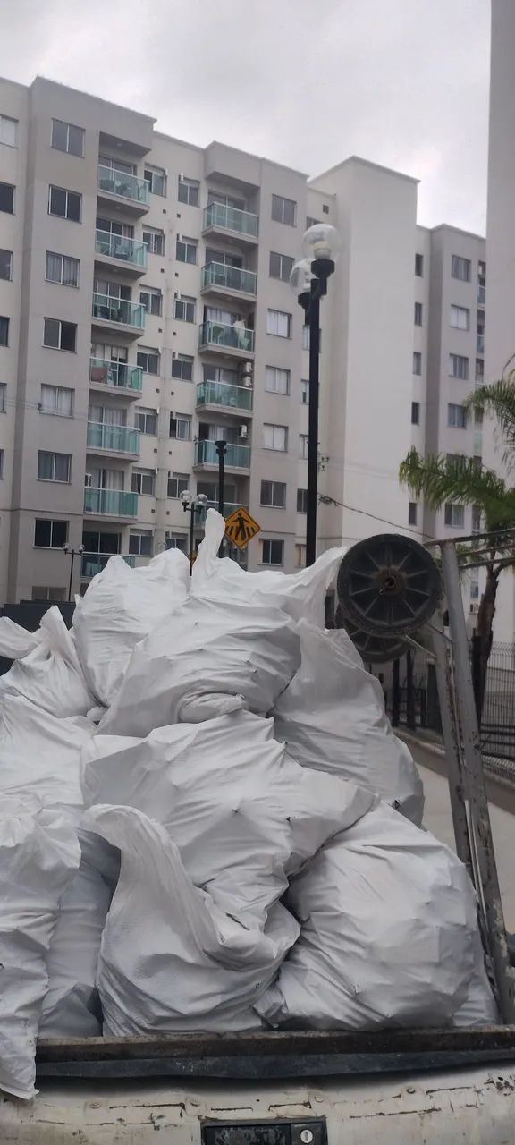 Retiro entulho ensacado 