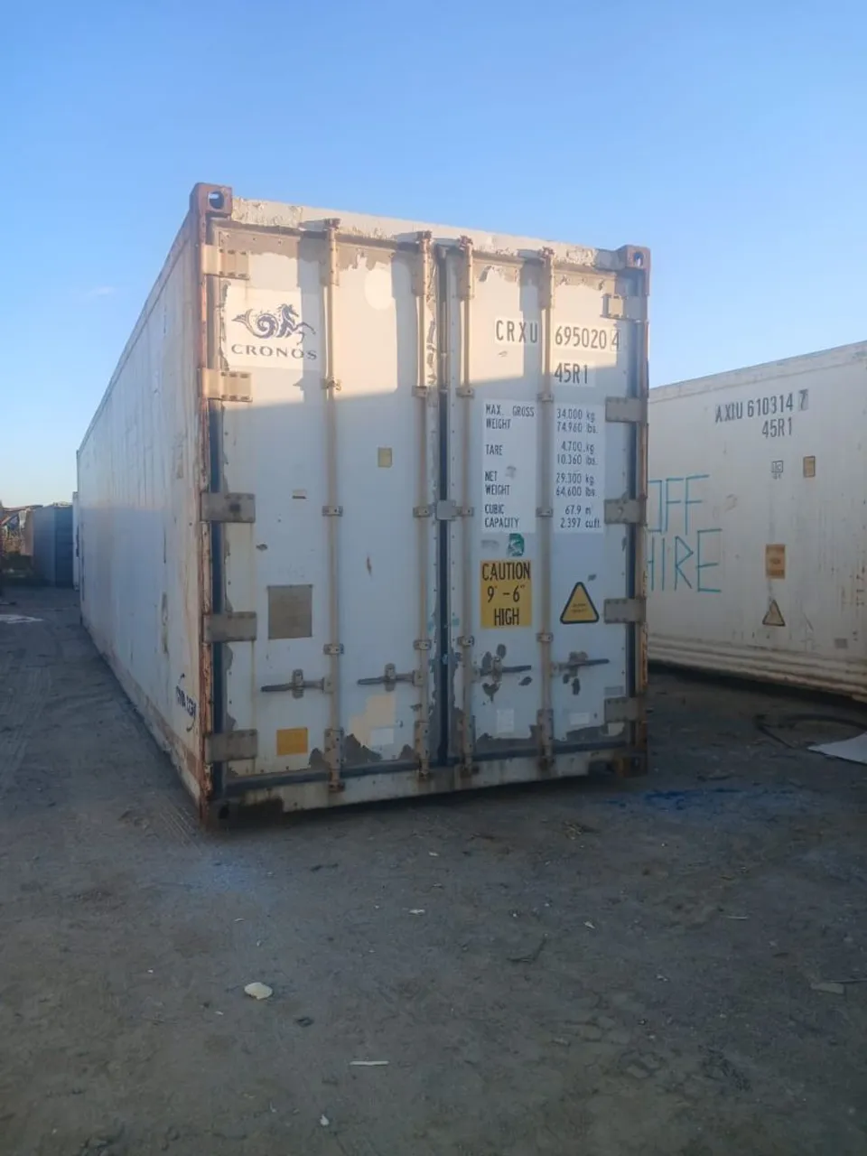 Container reefer só a caixa