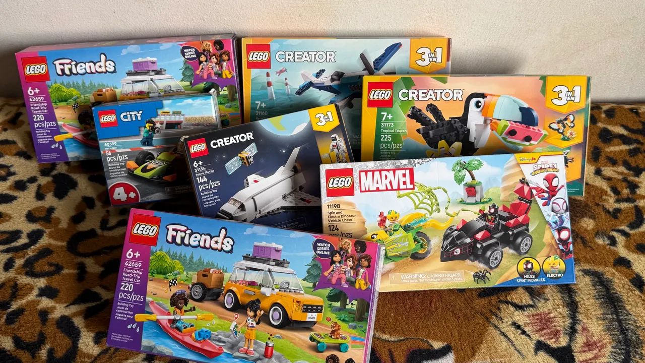 LEGO - 7 CAIXAS LACRADAS | Friends ? City ? Creator ? Marvel | Novos!