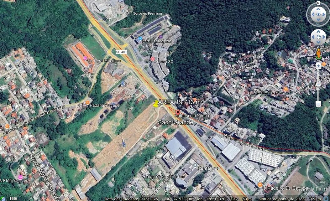 Bela Área para venda na SC 401 Saco Grande - Florianópolis - SC - Foto 2