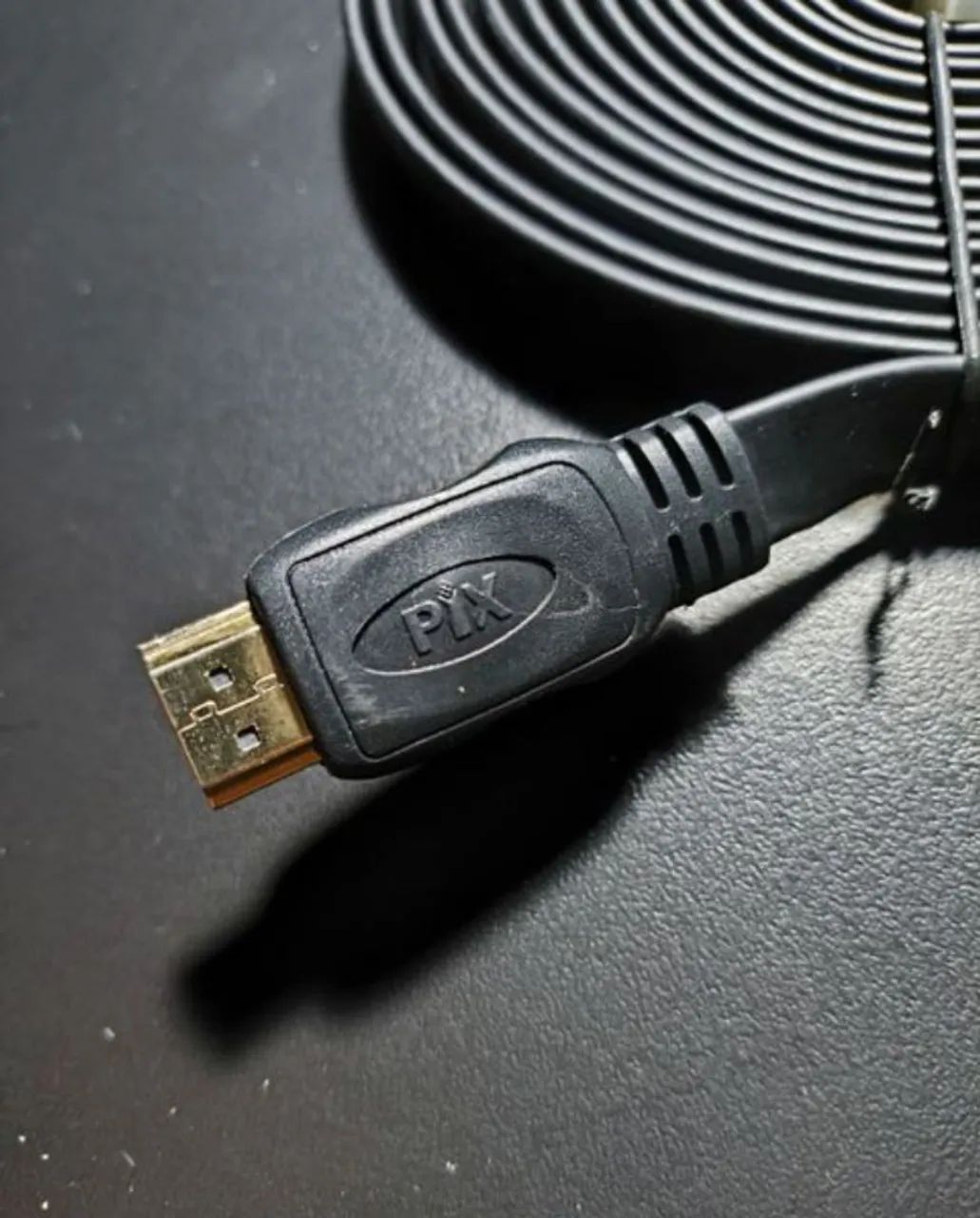 Cabo HDMI 2.0 Fino/Chato 13mm Largura X 3mm Espessura | Conects Banhados Ouro | PIX | NOVO - Foto 2