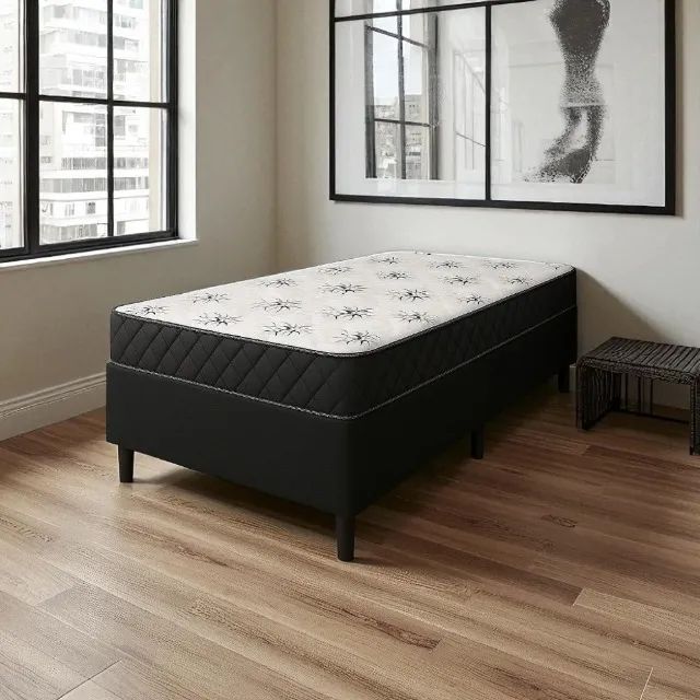 Conjunto base e colchão D33 Solteiro
