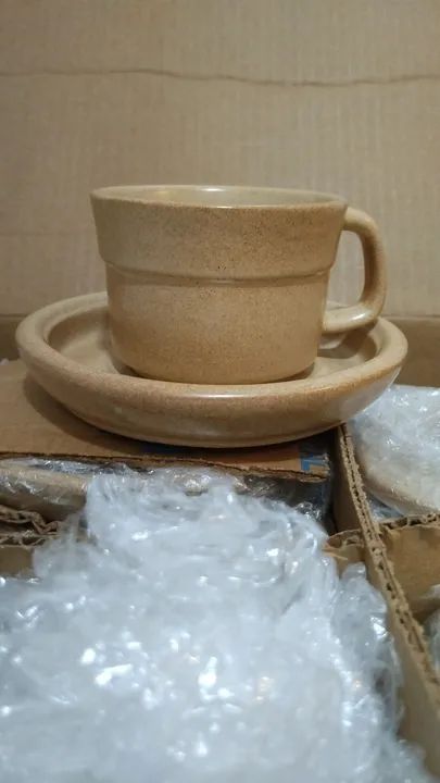 Jogo de Chá em cerâmica 9 peças na caixa. - Foto 4