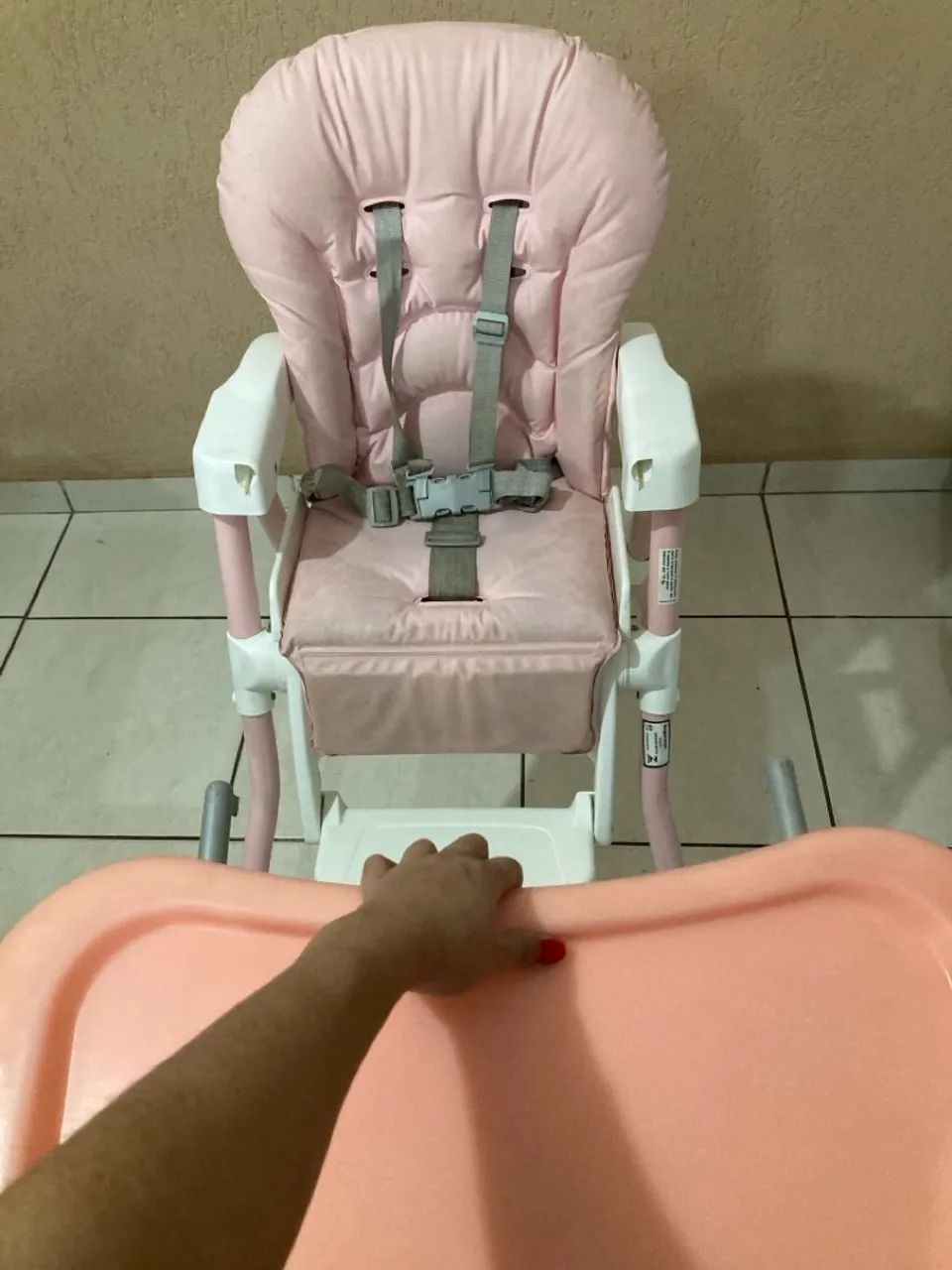 Cadeirão de Alimentação Burigotto Infantil Rosa - Foto 5