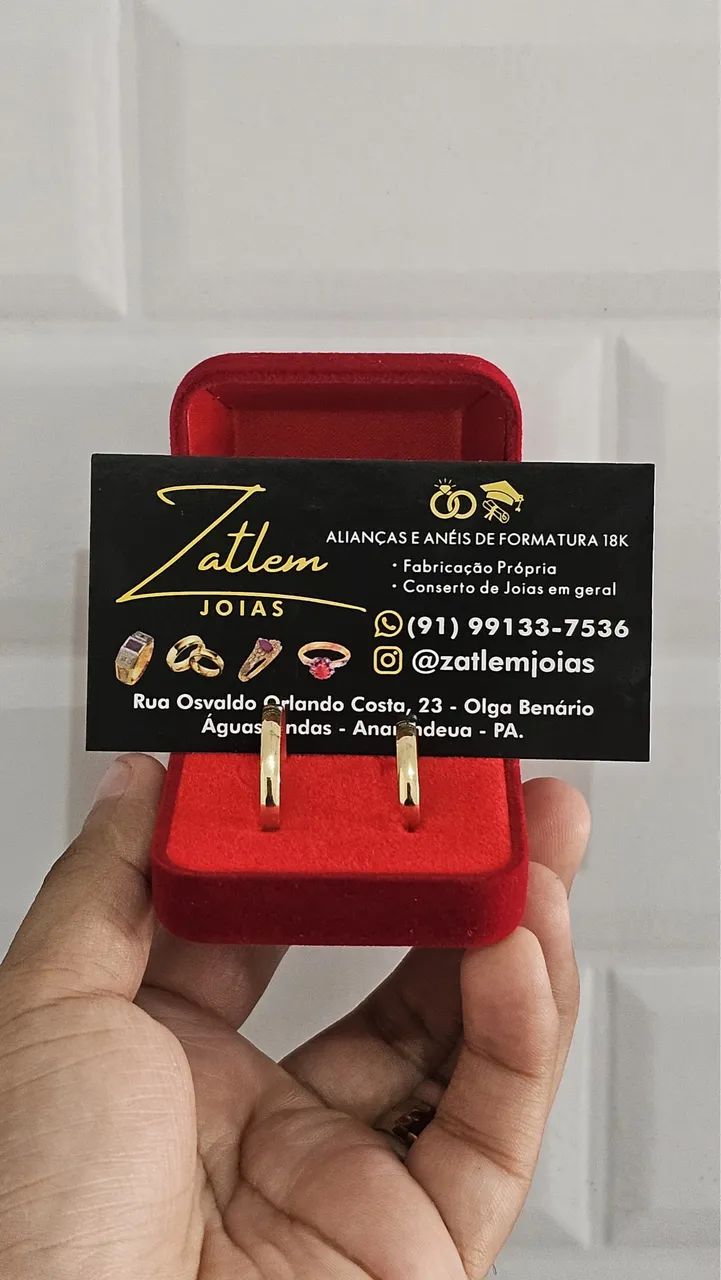 Alianças em ouro 18k
