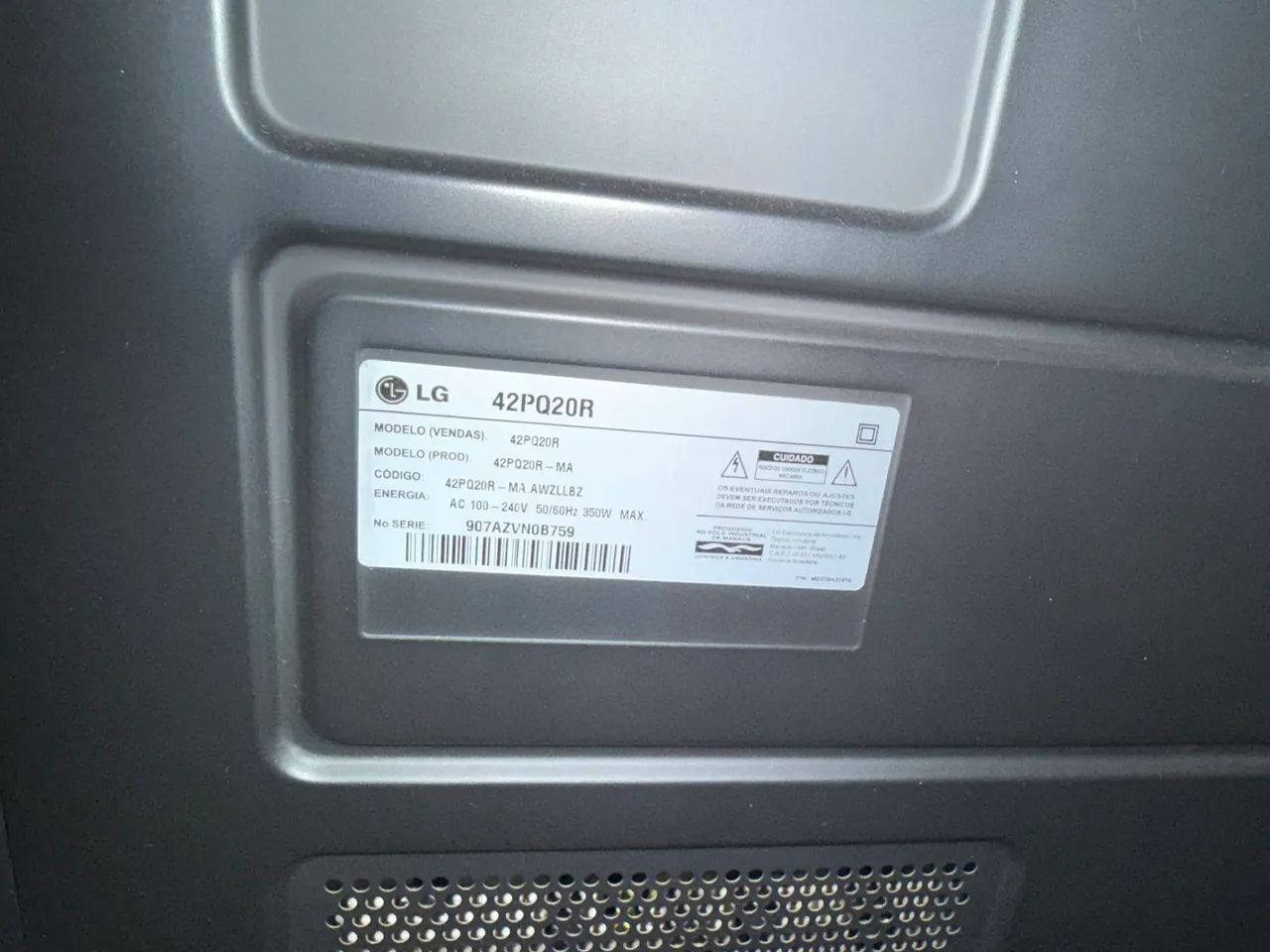 TV LG 42 POLEGADAS EM PERFEITO ESTADO, FUNCIONANDO NORMALMENTE  - Foto 3