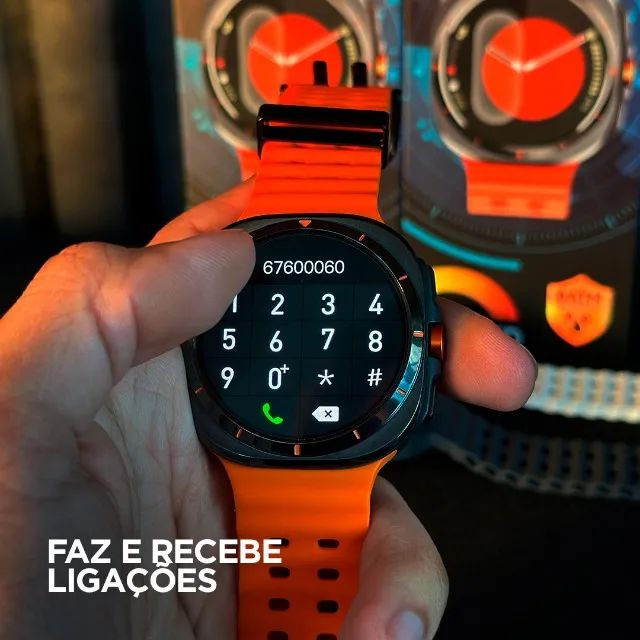 Relógio Smartwatch Esportivo Redondo Microwear Su01  Corrida Strava GPs - Foto 4