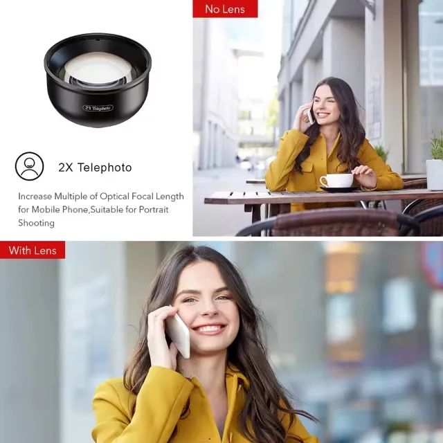 Lente para Smartphone Telephoto HB2x HD Apexel - Foto 3