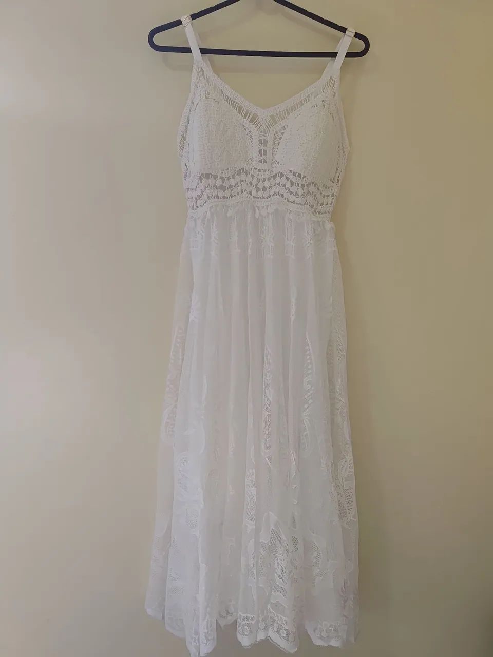 Vestido branco longo P