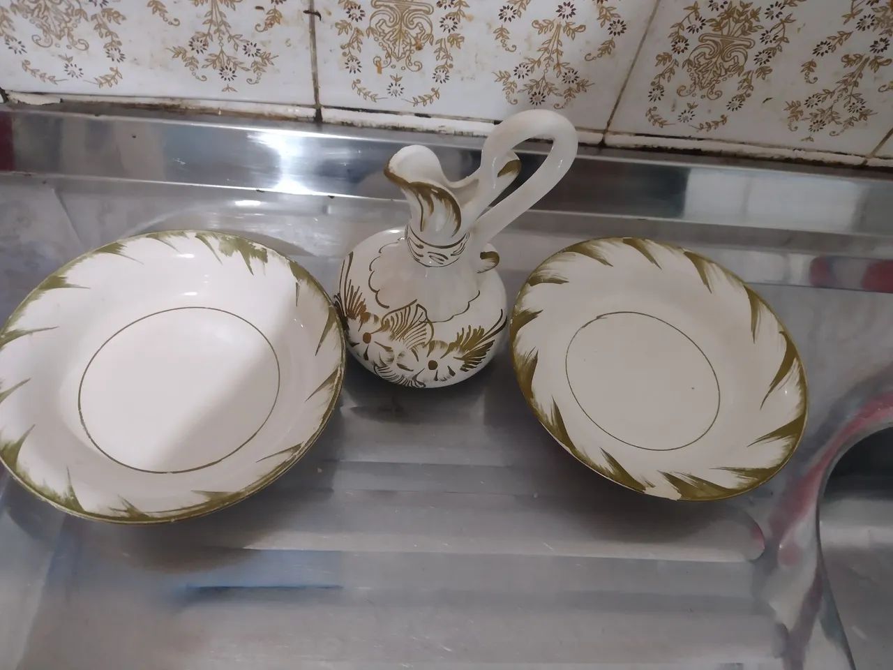 Vendo kit com 3 peças antigas para Antiquário  - Foto 5