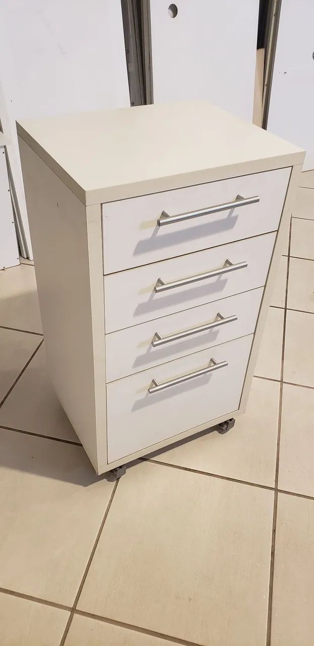 Gaveteiro em mdf branco 