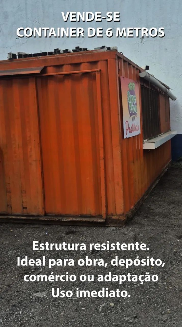VENDE-SE CONTAINER COMPLETO - 6 METROS - Lanchonete/Quiosque - Foto 3
