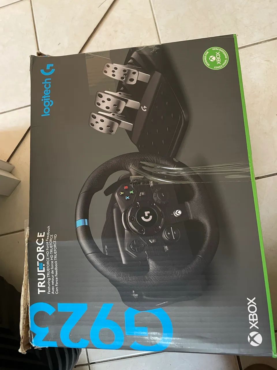 Volante e pedal gamer G923 logitech
