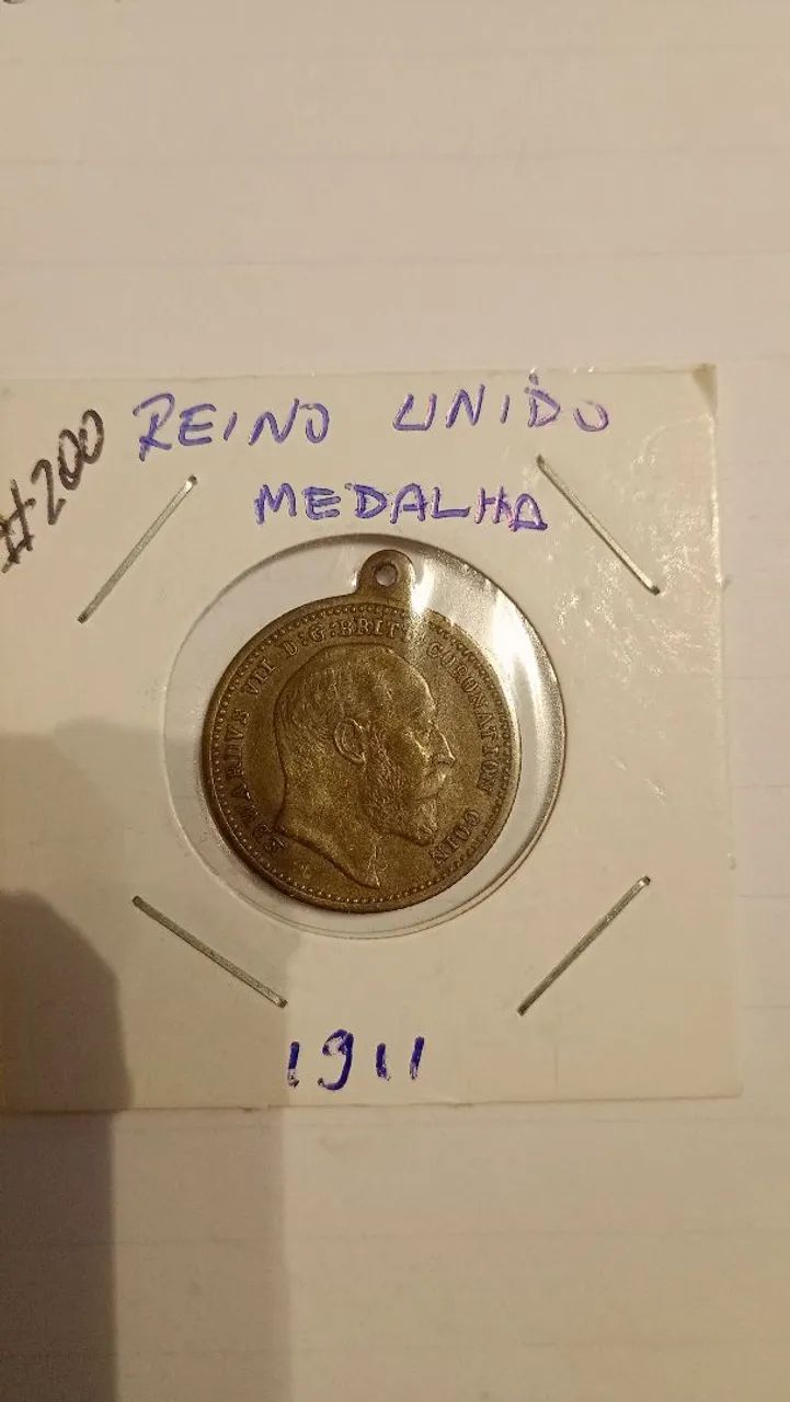 Medalha. Rei Eduardo VII - Foto 2