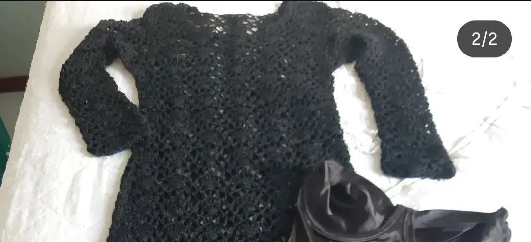 Vestido todo em crochê.  - Foto 2