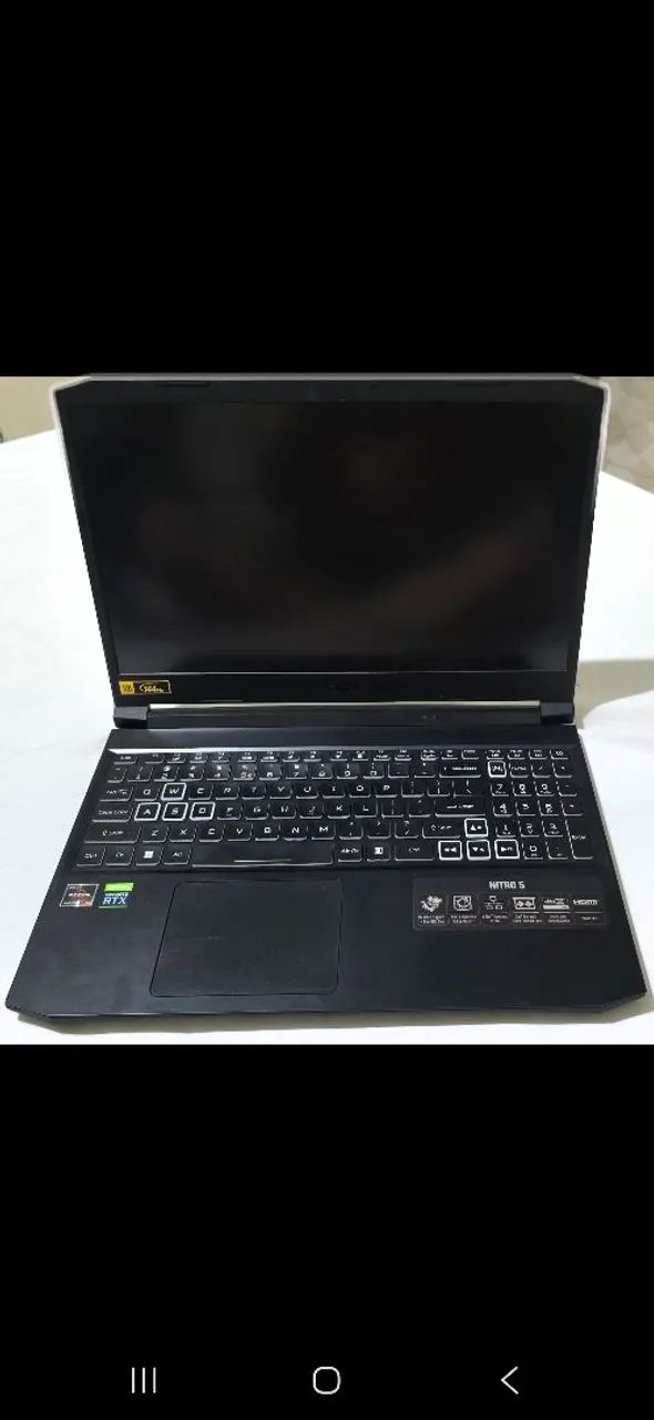 Notebook Acer Nitro 5 - RTX 3060