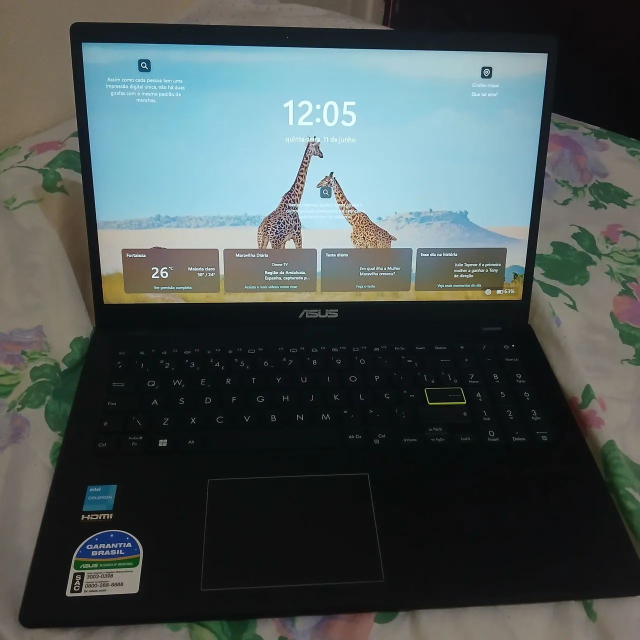 Notebook Asus (Novo)
