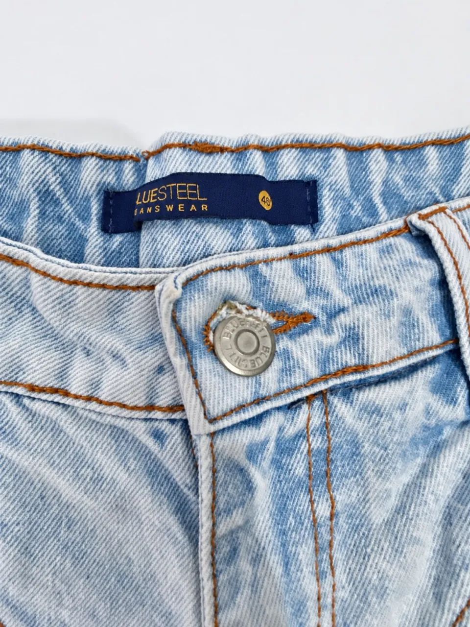 short jeans bluesteel hot pant azul 40 - Foto 4