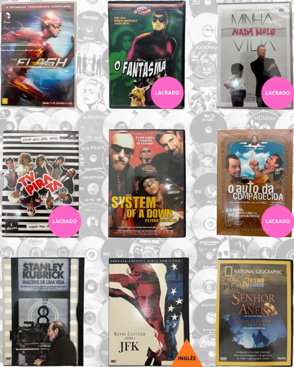 DVDs de Filmes e Séries - Lote 1