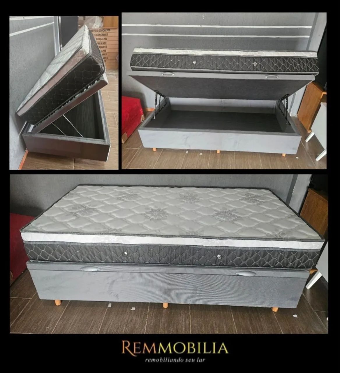CAMA BOX BAÚ SOLTEIRO - NOVa / ENTREGAMOS 