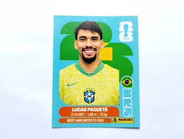Figurinha Copa 2026 - Paquetá