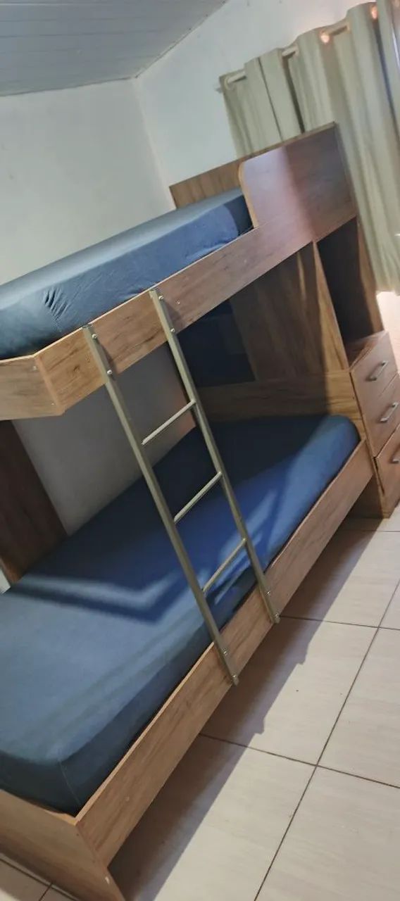 BELICHE COMPLETA COM GAVETAS E 2 COLCHÕES  - Foto 2