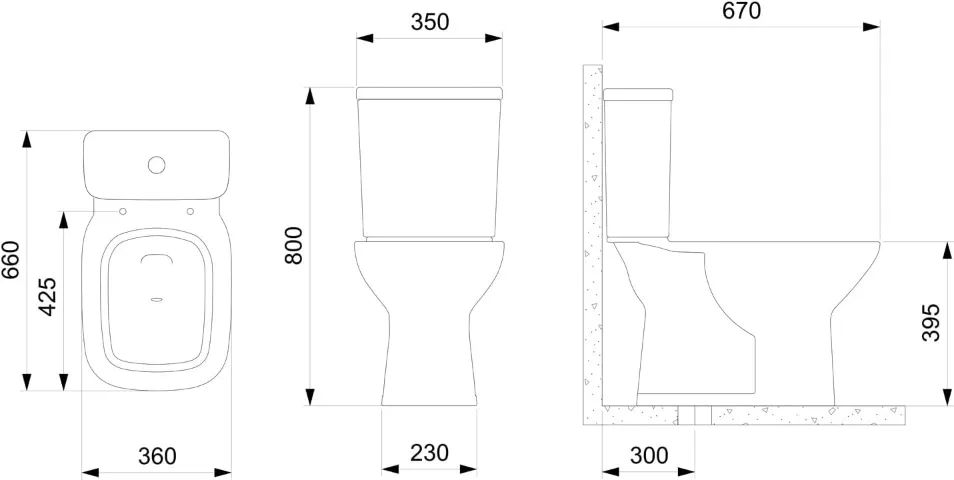 Roca Kit Vaso Sanitário com Caixa Acoplada e Assento Soft Close Square - Foto 4