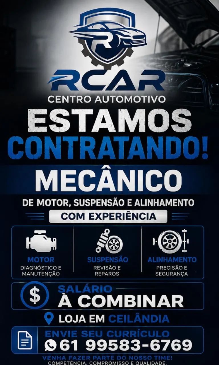 MECÂNICO COM EXPERIÊNCIA