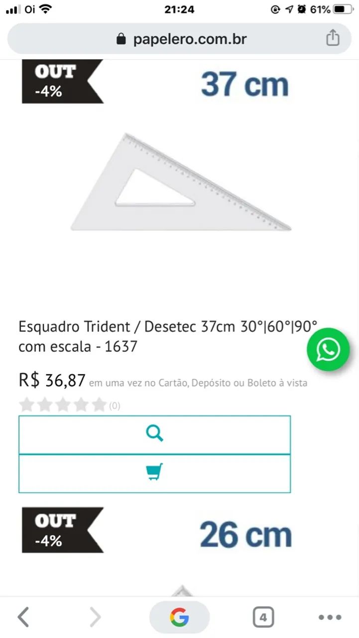 Esquadro Trident/Desetec Novo