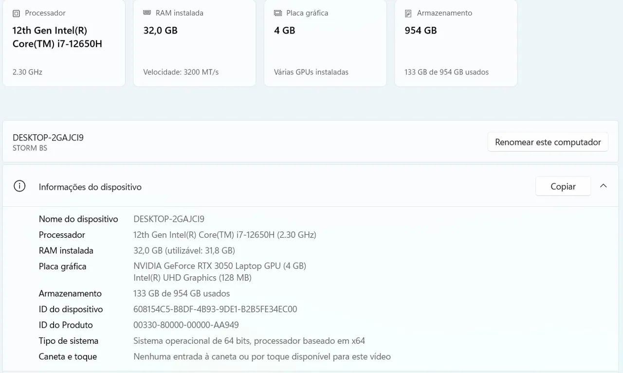 Notebook Avell STORM BS i7 Placa (3050) - Foto 4