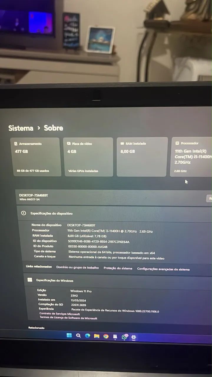 Notebook acer nitro 5 - Foto 3