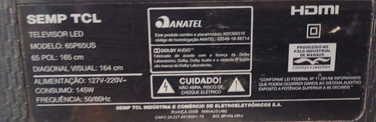 Televisão 65 podegadas  - Foto 2