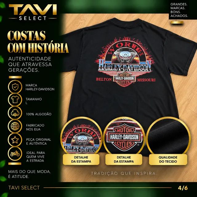Camiseta Harley-Davidson - Worth, Missouri - Foto 3