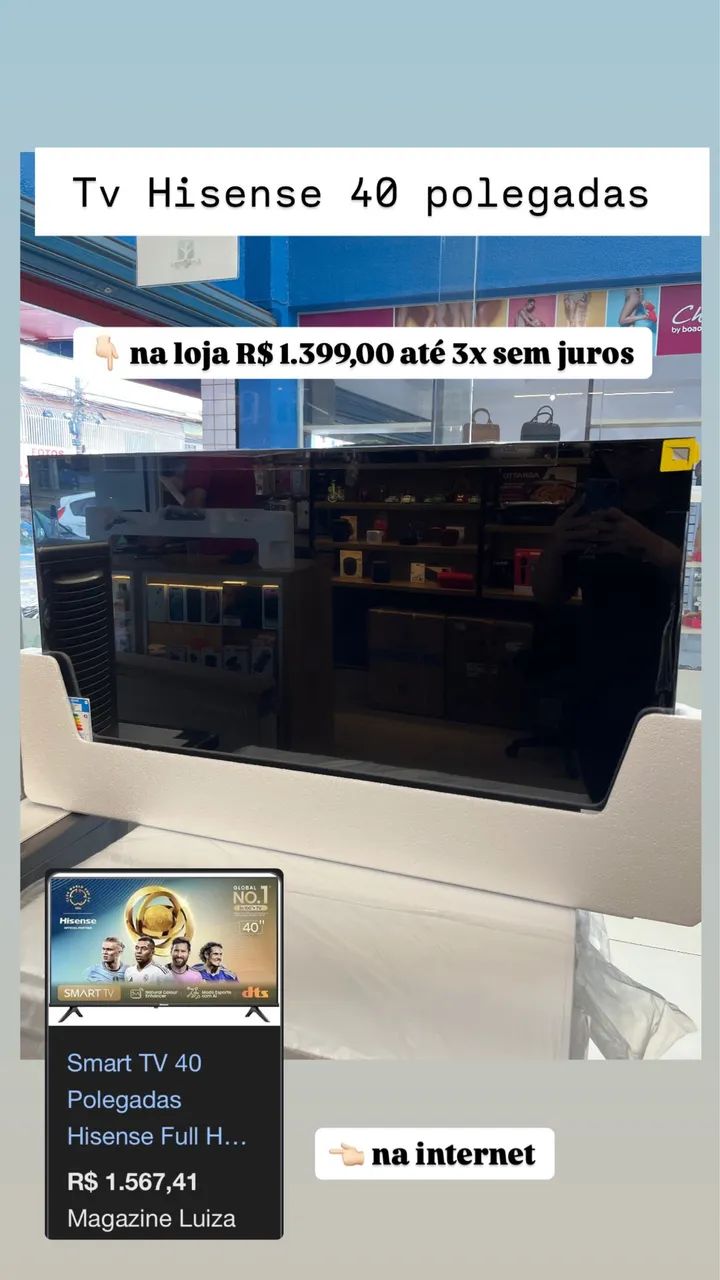 Smart TV Hisense 40? - Completa e Moderna - Foto 5
