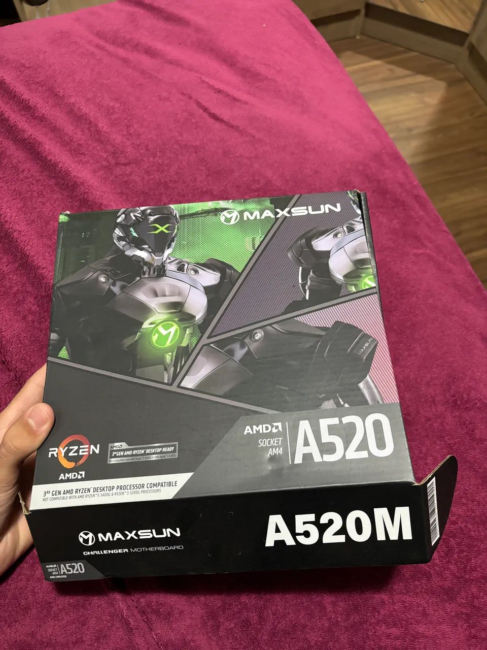 PLACA MÃE A-520M. am4