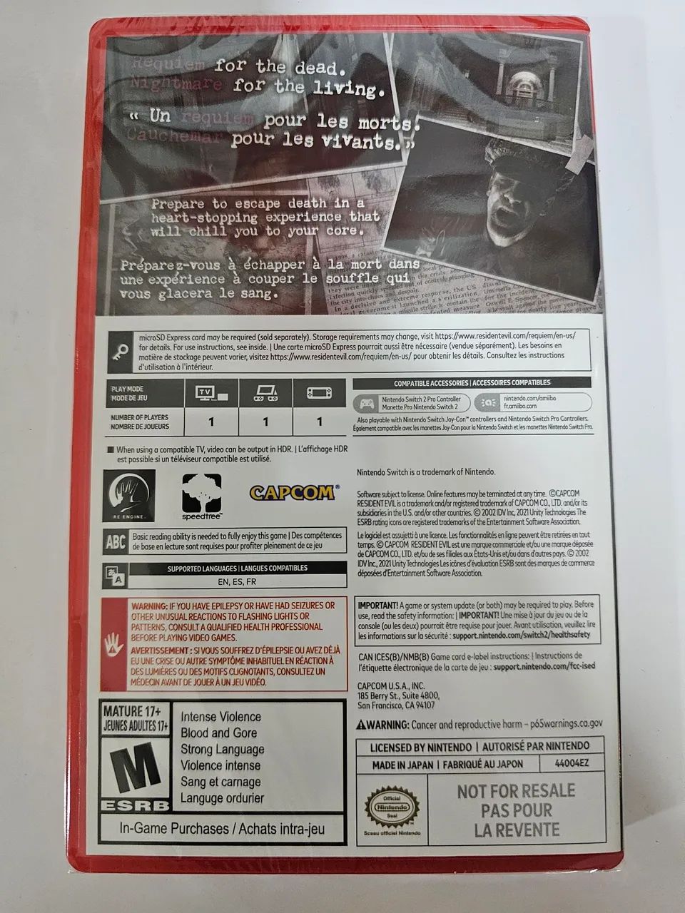 Resident Evil Requiem. Jogo de Nintendo Switch 2. - Foto 4